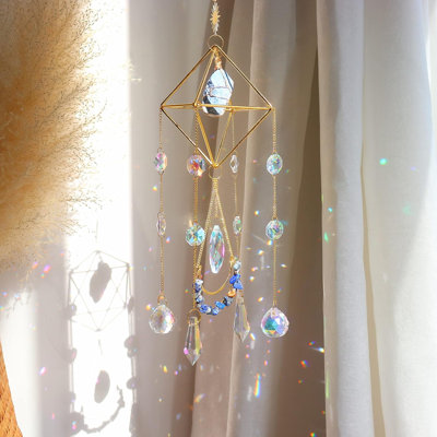 Lapis Lazuli Crystal Hanging Suncatcher