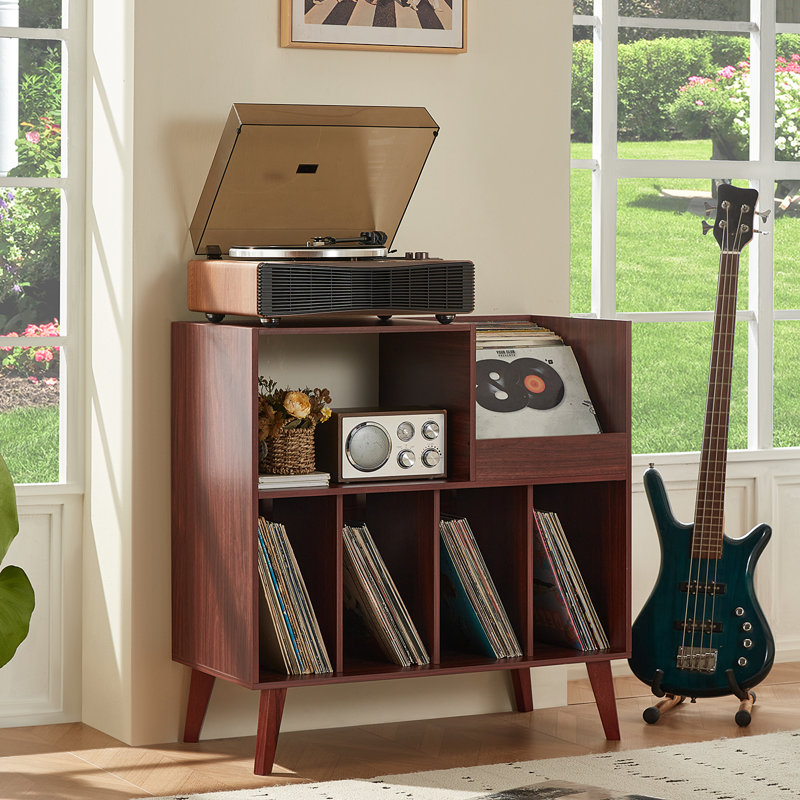 Grand support pour tourne-disque, Noyer