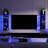 5-Tier Floating Wall Shelf with Bulit-in RGB Lights-653135038