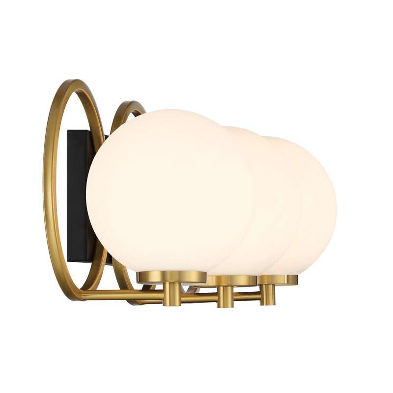 Haylah 3 - Light Dimmable Vanity Light, 7.75" H x 24.5" W x 24.5" D, 3 Lights