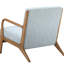 Méridienne bleue confortable avec structure en bois robuste d'inspiration Mid-Century-829456506