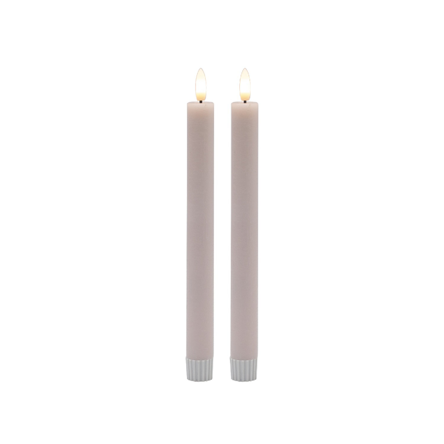 Flameless Taper Candle, Pink