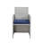 9Pcs Fabric & Wicker Bistro Set