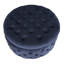 Repose-pieds de rangement rond en velours de 29,5 po Kirsten-1038224320
