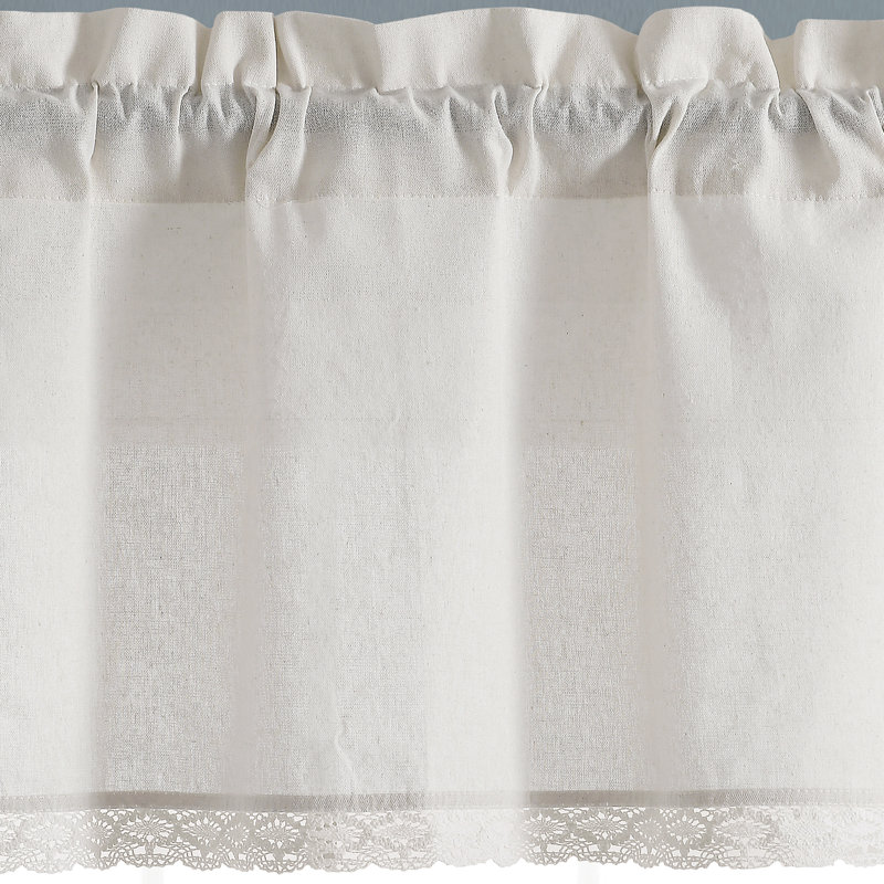 Cantonnière simple Lush Decor Rosalie, Blanc