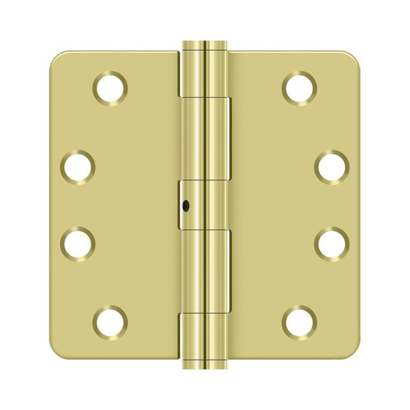 Steel Butt Bearing Hinge, Polished Brass