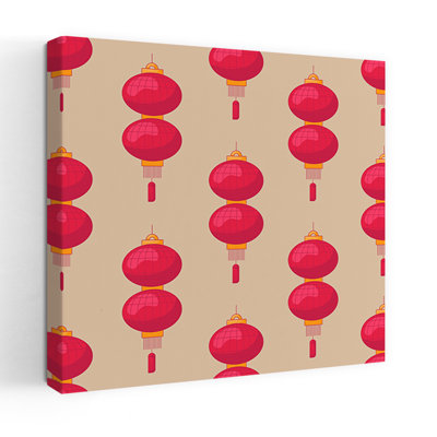 Traditional Red Lanterns Traditional Wall Art