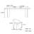 Home black rectangular rock dining table set-105490749