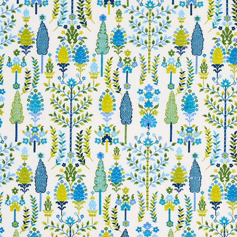 Tissu de broderie Desna, Bleu