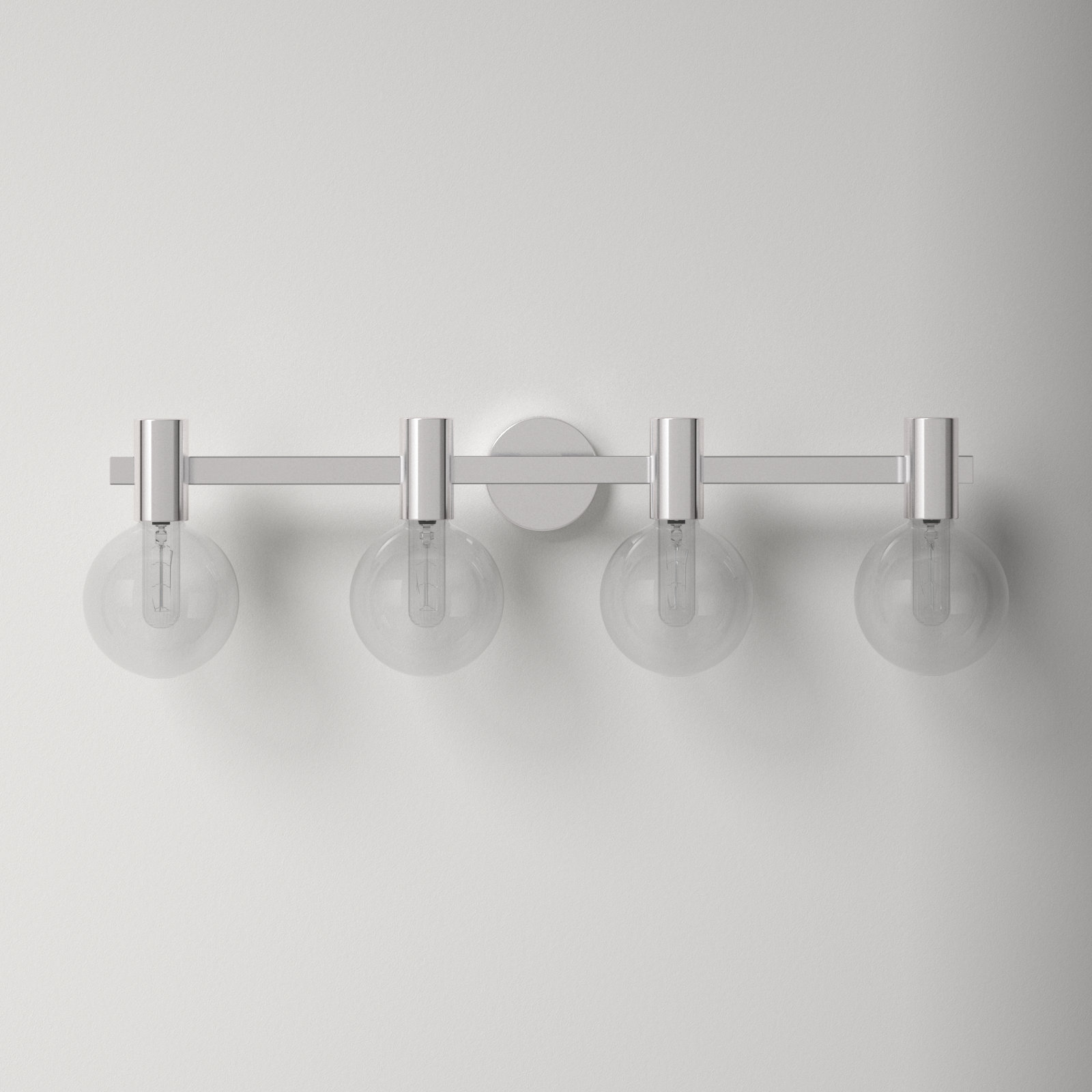Ryenne 4-Light Bath Sconce, Chrome, 10" H x 34" W x 34" D, 4 Lights