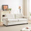 Canapé-lit convertible de 83,8 po Fx - 21 canapé coulissant., Matelas pliant, 3 pièces, beige pour une expérience confortable. Structure de lit robuste, rembourrage en mousse, installation sans effort, espaces de vie
