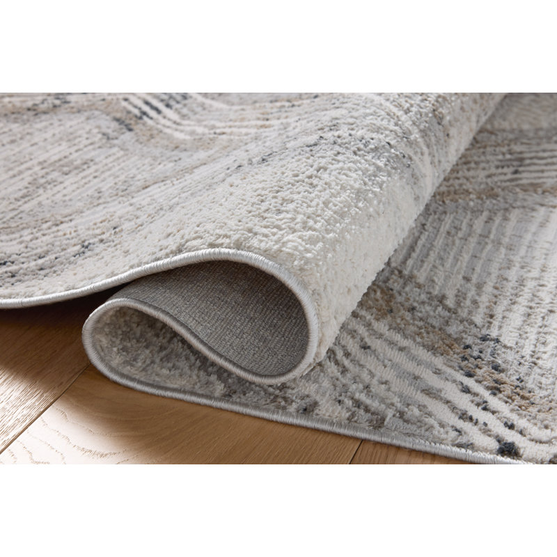 Hollis Mist / Natural Area Rug, Rectangle 6'7" x 9'3"