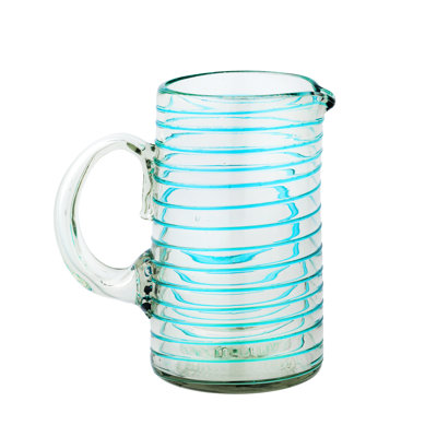 Meridia Pitcher Handblown Mexican Glass