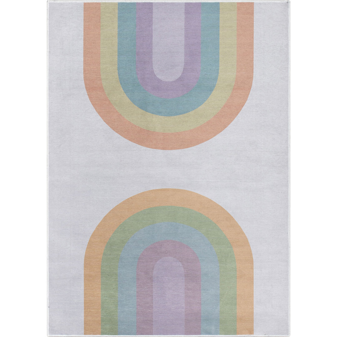 Well Woven Kids Rugs Rainbow Watercolor Modern Multi Color Area Rug Well Woven Rug 