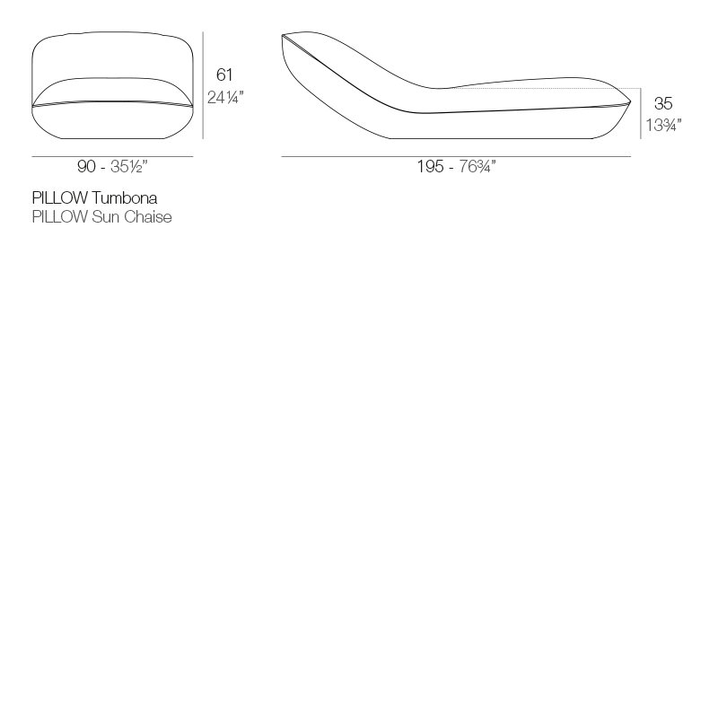 Chaise longue Pillow Sun