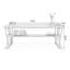 Bureau rectangulaire en bois massif noyer-1085527700