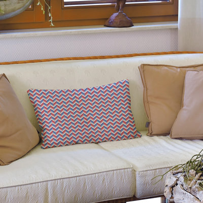 Coussin lombaire à chevrons 14 po