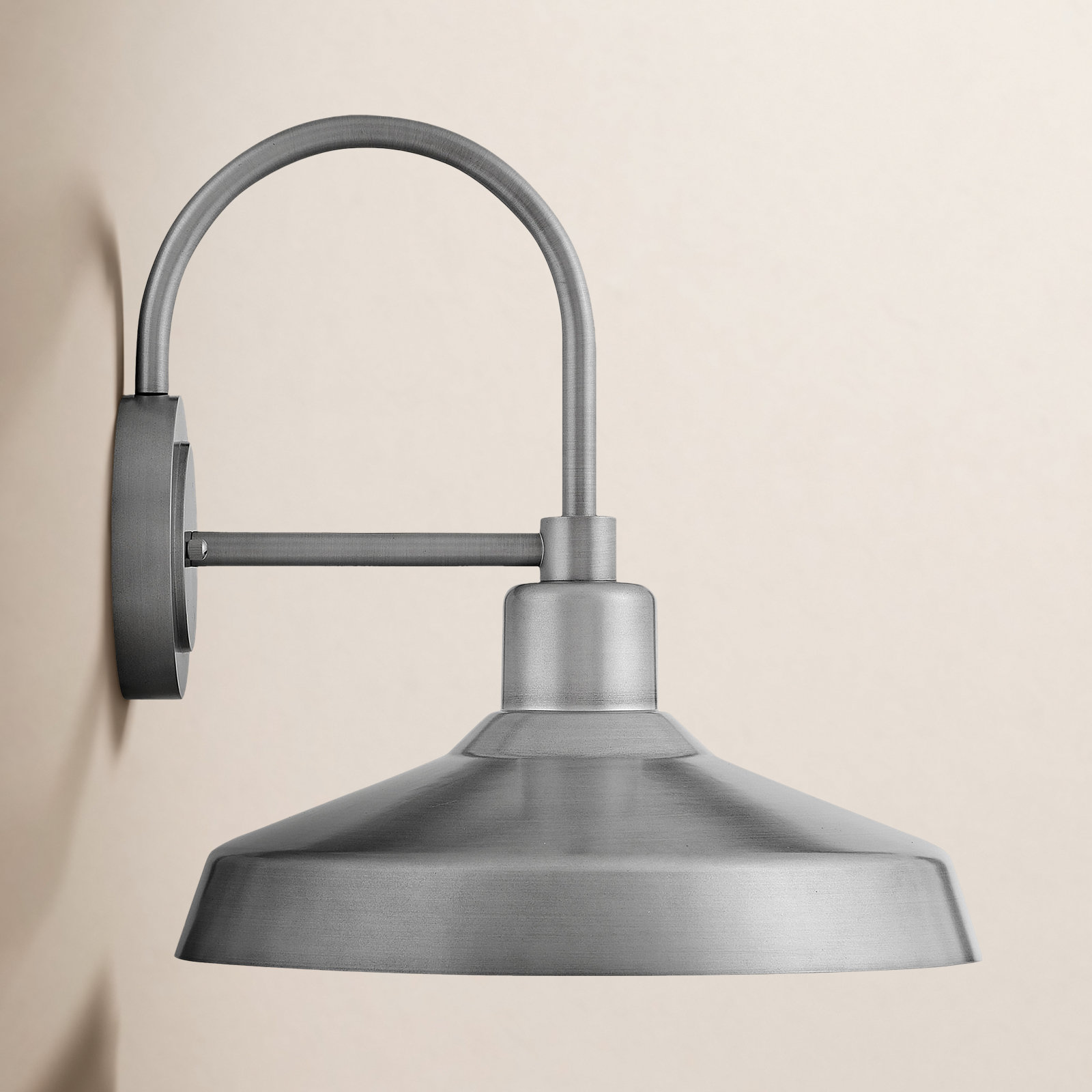 Vanielle Outdoor Barn Light, Antique Brushed Aluminum