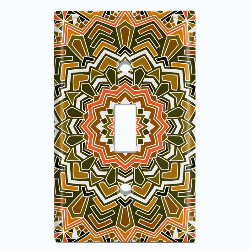 1 - Gang Toggle Light Switch Standard Wall Plate, Brown