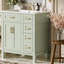 Meuble-lavabo de 30 po avec lavabo en céramique, armoire de rangement moderne avec portes à fermeture douce, tiroir profond et tiroir standard, meuble-lavabo élégant pour les petites salles de bain-124456489