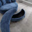 Fauteuil demi-tonneau avec repose-pieds-1173396237