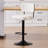 Adjustable Height 360° Swivel Bar Stools With Upholstered Backrest-47596075