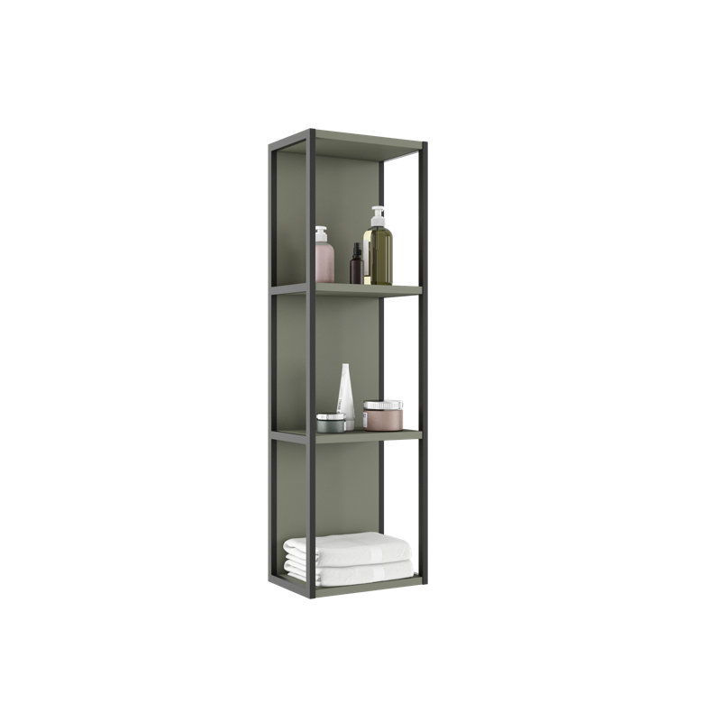 Armoire murale ouverte Zakhar - vert sauge, Vert sauge