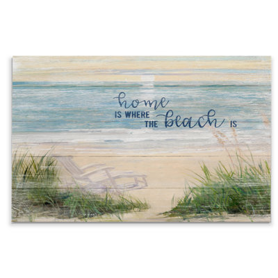 « home is where the beach is » print