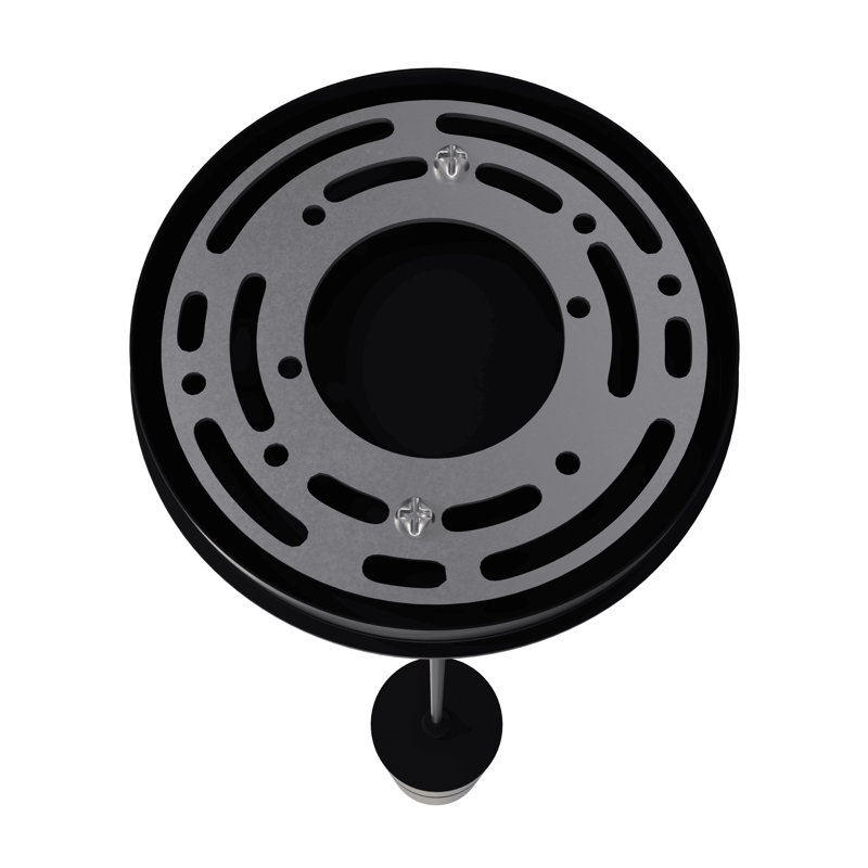 Luminaire suspendu cylindrique unique à 1 lumière, H 10 po x l 3 po x P 3 po, Surface lisse laiton / accents noirs