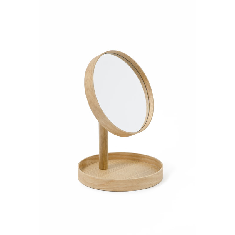 Caudillo Flat Floor Mirror, Oak