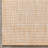  Medusa Odin Solid Color Striped Border Indoor/Outdoor Ivory Flatweave Rug-60394671