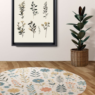 Tapis tressé Sunshine Bloom Fest