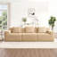 Canapé modulaire sans siège à 3 places - tissu velours côtelé, canapé Cloud, siège très profond, coussins décoratifs-323401620-323401623-323401618