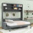 Queen Murphy Bed with Sofa-365989629