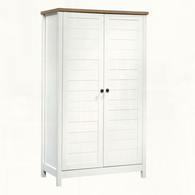 White Farmhouse Storage Cabinet