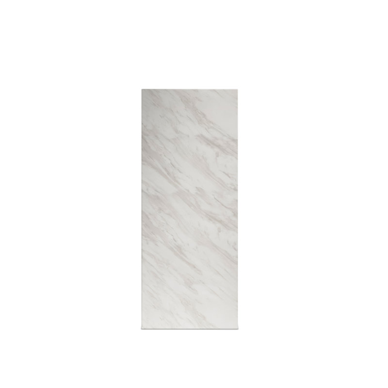 Delvia White Marble Large Pedestal