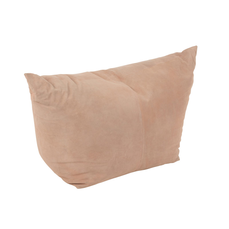 Airanna 46cm Wide Faux Leather Novelty Solid Colour Pouffe Ottoman with Storage