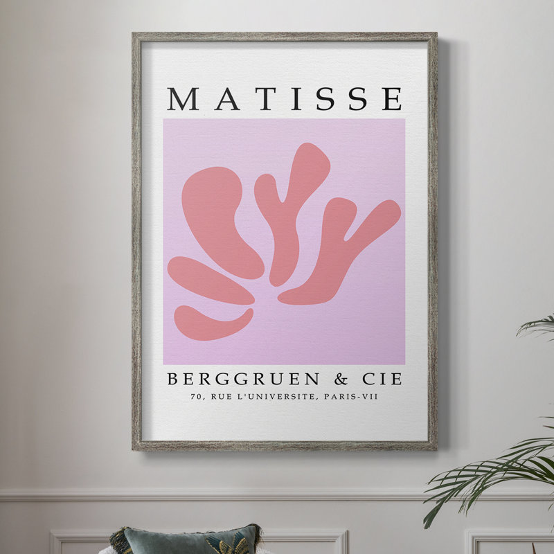 Matisse Cxxxiv, reproduction d'art encadrée, bois massif, H 11 po x l 9 po
