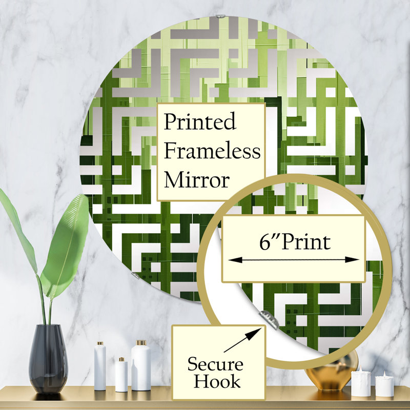 Miroir d'appoint Fern, 31,4 po x 31,4 po