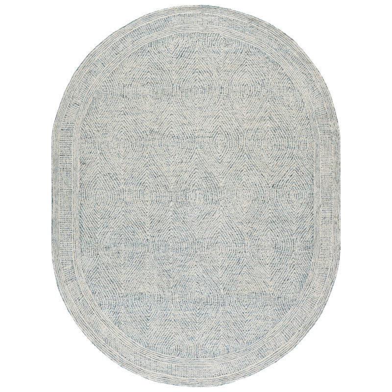 Colbert Hand Tufted Wool Rug, Oval 6' x 8'