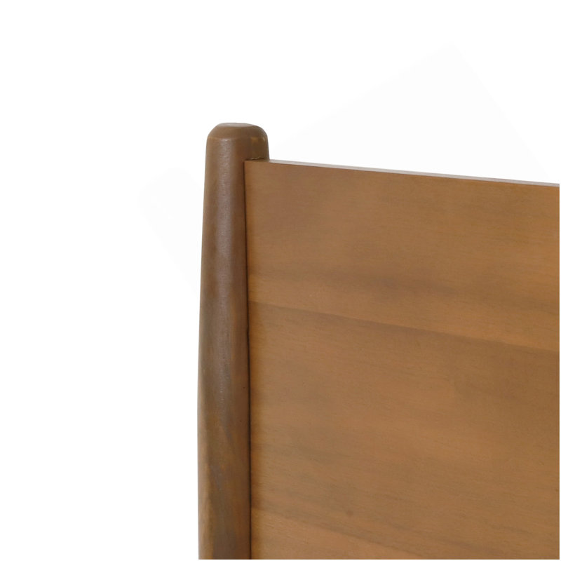 Lit plateforme en bois massif (BED), Très grand lit, Brun