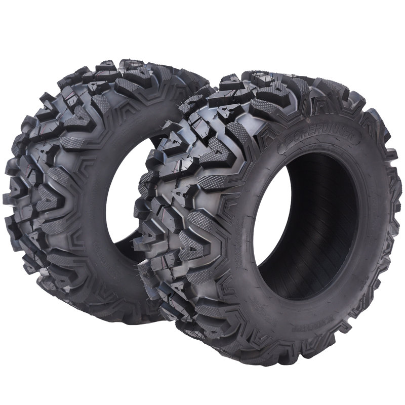 Ensemble de pneus tout-terrain pour VTT / UTV (26 x 11-12，6PR robuste), boue et sentier, tout-terrain, charge maximale: 480 lb