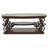 2-Shelf Glass Top Coffee Table