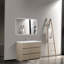 Ilic 48 po L x 19 po P 3 tiroirs Meuble-lavabo autoportant avec évier simple et Comptoir en Polymarbre blanc-164975304-164975305