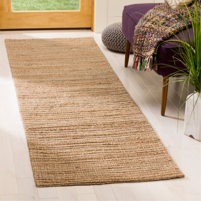 Doleman Hand Woven Jute/Cotton Solid Color Rug