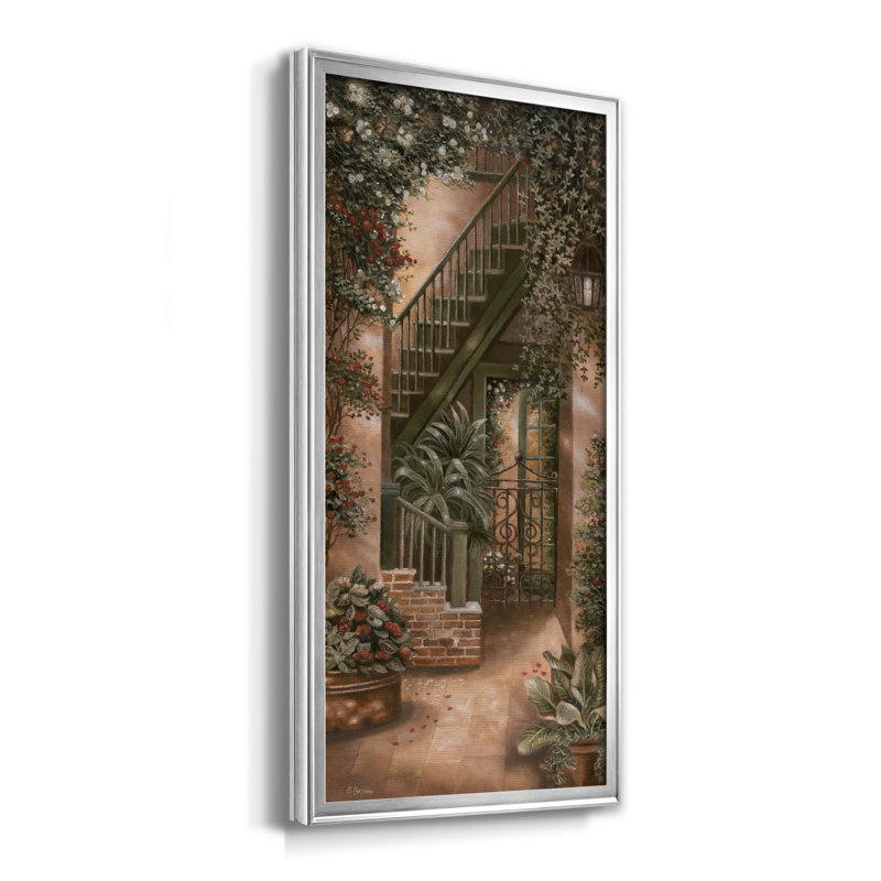 " Royal Street I ", Silver Framed, 26.5" H x 14.5" W x 1" D