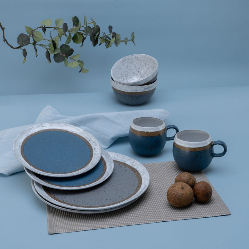 Piece Stoneware Dinnerware Set - Service for 2