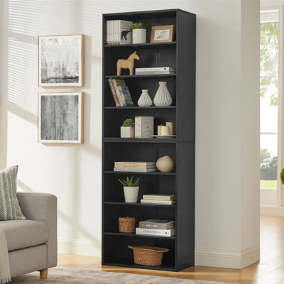 Bookshelf with Adjustable Shelf 8-layer Storage