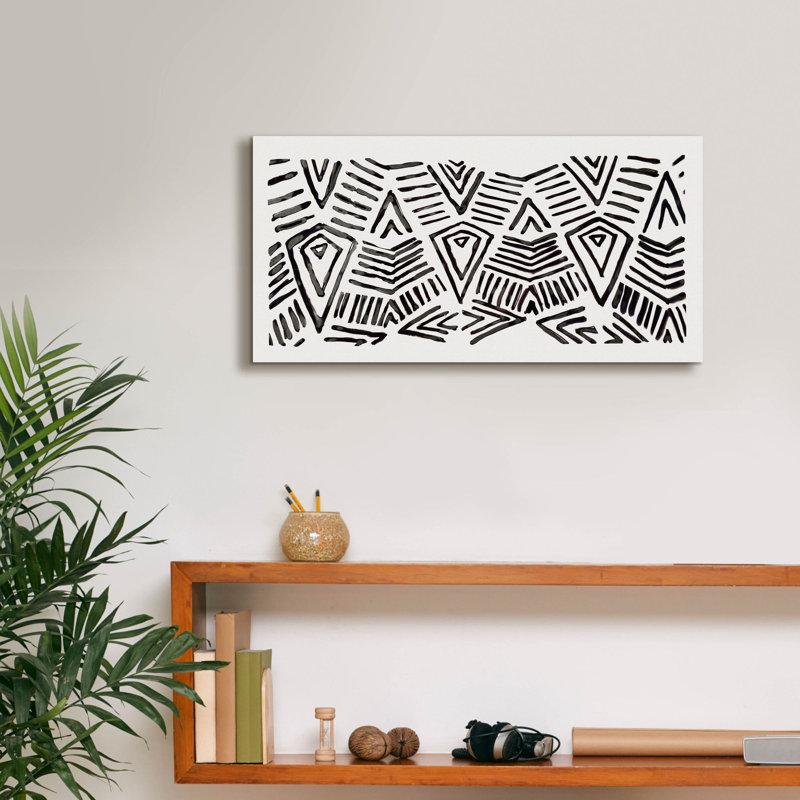  «Tribal Panel» par Stellar Design Studio, art mural sur toile, 24 po x 12 po