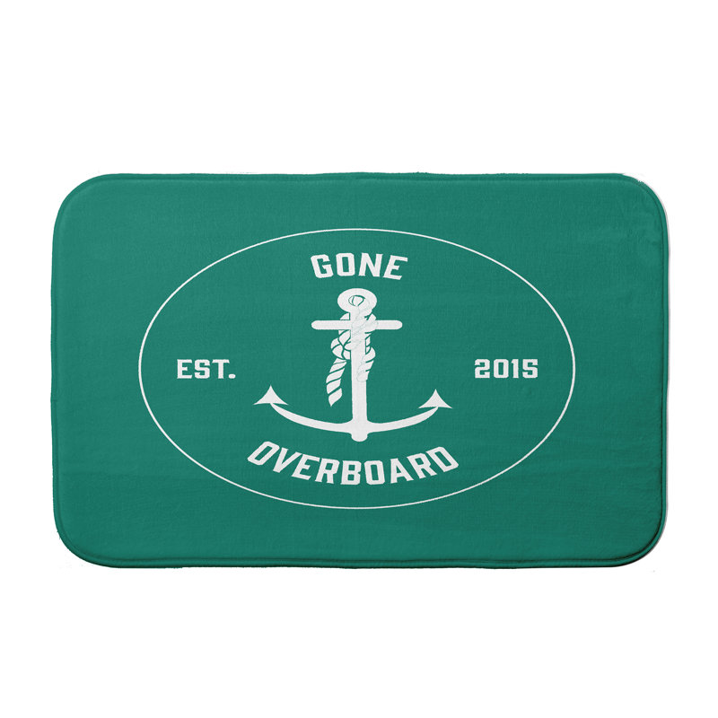 Tapis de bain Emily Gone, l 24 po x L 36 po, Vert